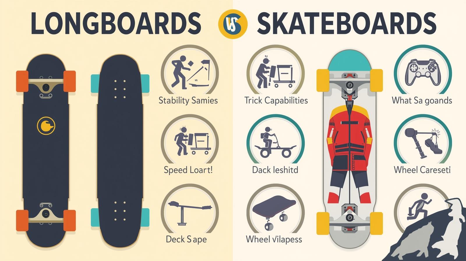 longboard vs skateboard