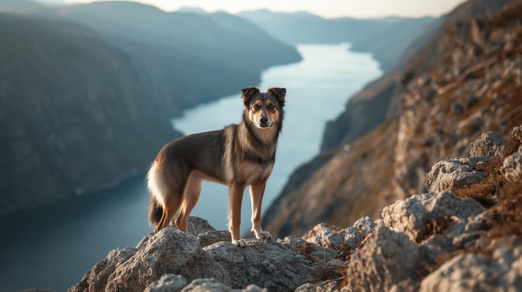 Norwegian puffin dog