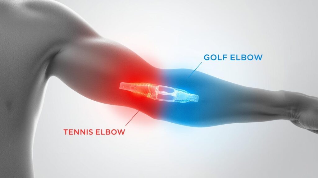 Current image: Tennis Elbow vs Golf Elbow